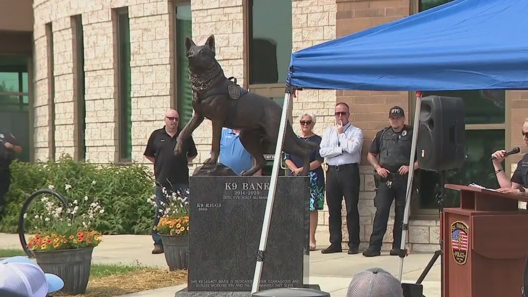 St. Francis K-9 statue unveiled